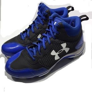 Under Armour Mid Baseball Cleats Sz 6Y